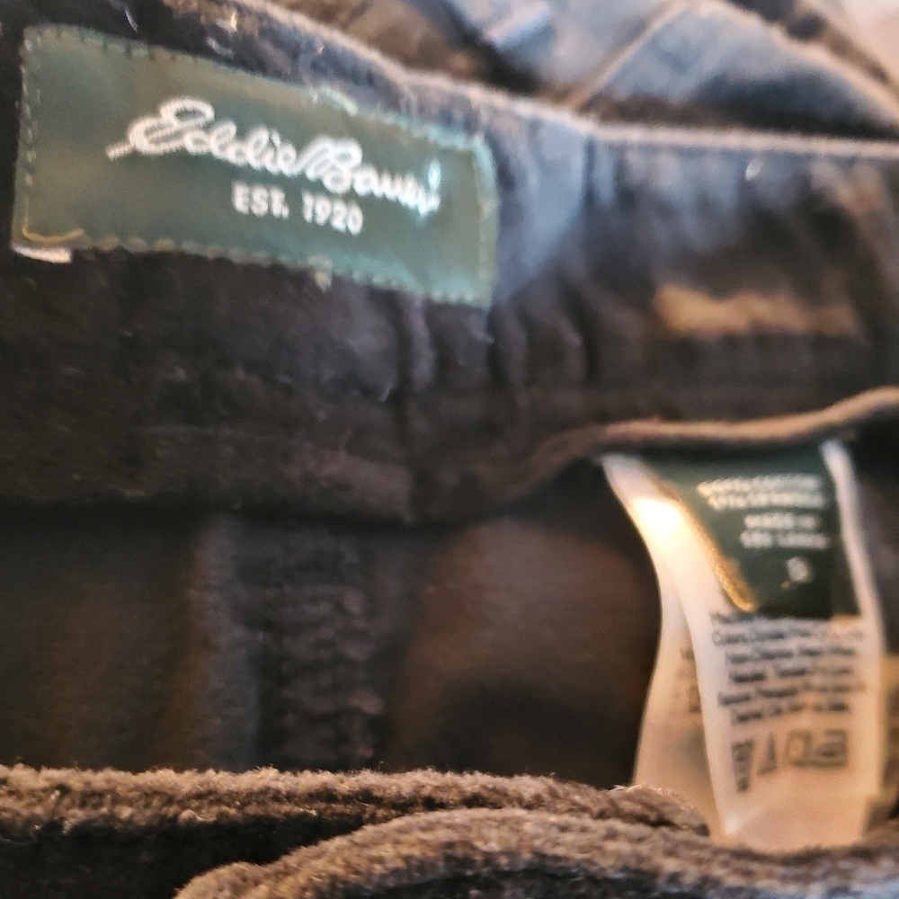 EDDIE BAUER black velvet pants 8 - Picture 6 of 6
